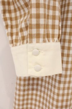 画像2: Fi.n.t / チェックAラインワンピース  ベージュ O-26-04-06-097-CA-OP-IG-OS