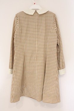 画像3: Fi.n.t / チェックAラインワンピース  ベージュ O-26-04-06-097-CA-OP-IG-OS