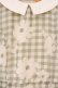 画像2: Fi.n.t / マーガレットギンンガムチェックシフォン半袖ワンピース  グリーン×アイボリー O-26-04-06-103-CA-OP-IG-OS (2)