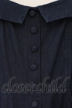 画像2: an another angelus / フロント釦デニムフレアーワンピース  インディゴ O-26-04-06-106-CA-OP-IG-OS