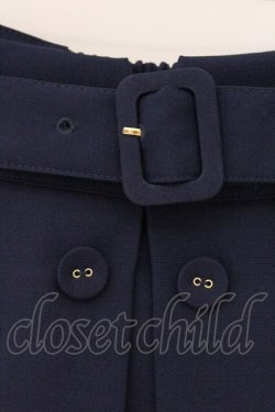 画像2: Fi.n.t / フロントボタンスカート  ネイビー O-26-04-06-110-CA-SK-IG-OS