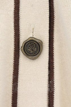 画像2: Fi.n.t  / シーリングスタンプ釦ニットカーディガン  ベージュ O-26-04-06-010-LO-TO-IG-OS