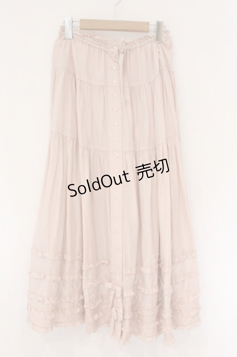 画像1: PINK HOUSE / ローンティアードスカート  ピンク O-26-04-06-115-LO-SK-IG-OS (1)