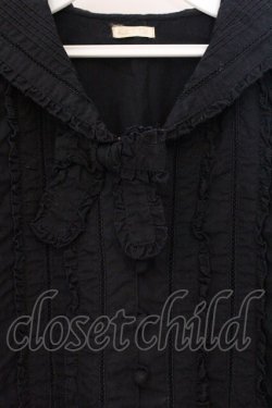 画像2: KETTY / ピコフリルセーラーブラウス  クロ O-26-04-06-118-EL-BL-IG-OS