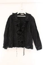 画像1: INGEBORG / ダブルカラーオーバーブラウス  クロ O-26-04-06-119-LO-BL-IG-OS (1)