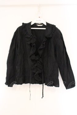 画像1: INGEBORG / ダブルカラーオーバーブラウス  クロ O-26-04-06-119-LO-BL-IG-OS