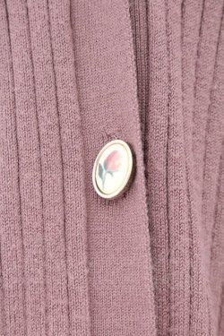 画像2: an another angelus / ローズカメオ釦ニットカーディガン  ピンク系 O-26-04-06-011-CA-TO-IG-OS