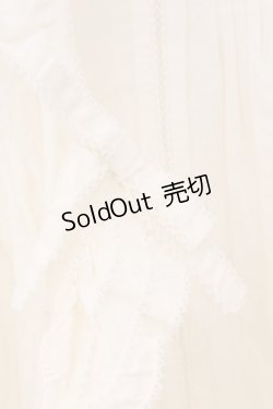 画像2: KANEKO ISAO / サイドリボンパフスリーブオーバーブラウス  オフシロ O-26-04-06-120-EL-BL-IG-OS