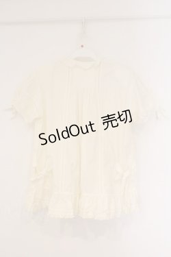 画像4: KANEKO ISAO / サイドリボンパフスリーブオーバーブラウス  オフシロ O-26-04-06-120-EL-BL-IG-OS