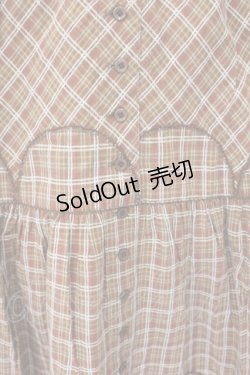 画像3: PINK HOUSE / チェックパッチワークワンピース  ブラウン O-26-04-06-121-LO-OP-IG-OS