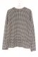 画像1: Fi.n.t / 千鳥格子ハイネックカットソー  クロ×オフシロ O-26-04-06-012-CA-TO-IG-OS (1)