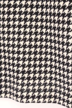 画像2: Fi.n.t / 千鳥格子ハイネックカットソー  クロ×オフシロ O-26-04-06-012-CA-TO-IG-OS