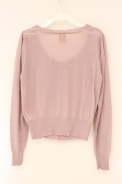 画像3: F&A / ローズボタンニットカーディガン  ピンク O-26-04-06-017-LO-TO-IG-OS