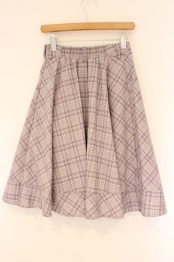 画像3: Fi.n.t / 裾切替チェックフレアースカート  ピンク O-26-04-06-018-CA-SK-IG-OS