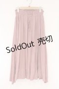 F i.n.t / シャーリングレースアップロングスカート  ピンク O-26-04-06-019-CA-SK-IG-OS
