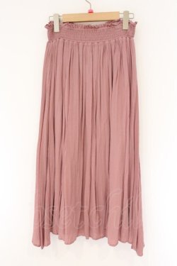 画像3: F i.n.t / シャーリングレースアップロングスカート  ピンク O-26-04-06-019-CA-SK-IG-OS