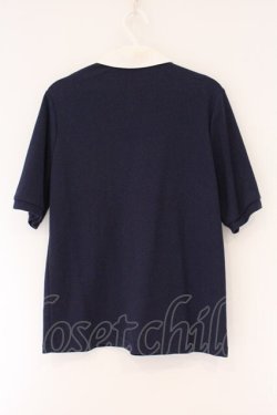 画像3: Fi.n.t / レタードワッペンポロシャツ  ネイビー×シロ O-26-04-06-026-CA-TO-IG-OS