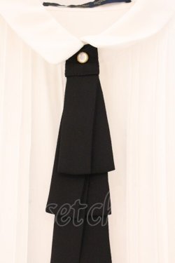 画像2: an another angelus / 多重リボンタイ付きピンタックブラウス  オフシロ O-26-04-06-029-CA-BL-IG-OS