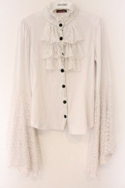 画像1: Qutie Frash / 2022-黒華-姫袖ブラウス  ホワイト O-26-04-07-038-QU-BL-OW-OS