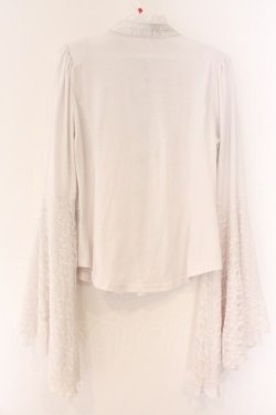 画像3: Qutie Frash / 2022-黒華-姫袖ブラウス  ホワイト O-26-04-07-038-QU-BL-OW-OS