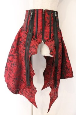 画像1: Qutie Frash / 蝙蝠ラップコルセット  レッド O-26-04-07-041-QU-TO-OW-OS