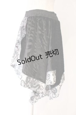 画像2: Qutie Frash / DSアシメスカート  ブラック O-26-04-07-045-QU-SK-OW-OS