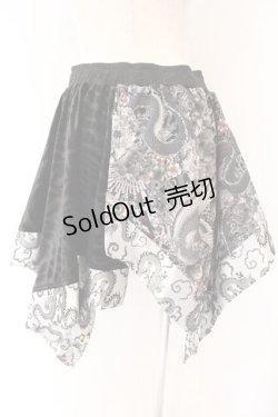 画像3: Qutie Frash / DSアシメスカート  ブラック O-26-04-07-045-QU-SK-OW-OS