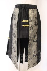 Qutie Frash / 2026年プレミアム-烏耀-チャイナスカート  ブラック O-26-04-07-046-QU-SK-OW-OS