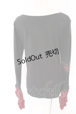 画像2: Qutie Frash / クロスインナーカットソー  ブラック×レッド O-26-04-07-050-QU-TO-OW-OS