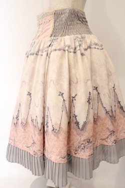 画像2: OZZ ANGELO / チェーン＆ダマスクptリバーシブルスカート  ピンク×グレー O-26-04-07-056-OO-SK-OW-OS