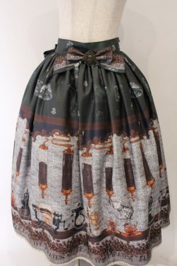 画像1: ALICE and the PIRATES / Fleeting moments〜月下の不思議な珈琲店〜柄スカート  グリーン O-26-04-07-063-PA-SK-OW-OS