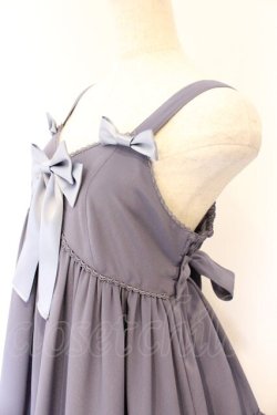 画像2: metamorphose / Ribbonベビードールジャンパースカート  ブルーグレー O-26-04-07-064-ME-OP-OW-OS