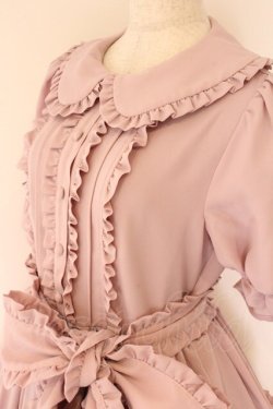 画像2: axes femme kawaii / ロマンティックフリルワンピース M ピンク O-26-04-07-067-AX-OP-OW-OS