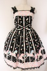 画像1: Angelic Pretty / Sugary Carnivalジャンパースカート  クロ O-26-04-07-068-AP-OP-OW-OS (1)
