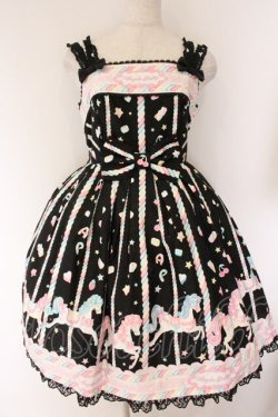 画像1: Angelic Pretty / Sugary Carnivalジャンパースカート  クロ O-26-04-07-068-AP-OP-OW-OS
