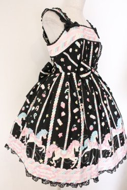 画像4: Angelic Pretty / Sugary Carnivalジャンパースカート  クロ O-26-04-07-068-AP-OP-OW-OS