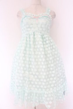 画像1: Shirley Temple / 水玉サンドレス M ミント O-26-04-07-071-ET-OP-OW-OS