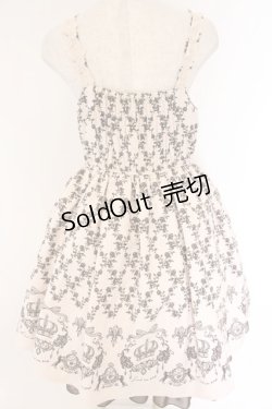 画像3: axes femme / 王冠モチーフ入りパネル柄ワンピース M ピンク O-26-04-07-072-AX-OP-OW-OS