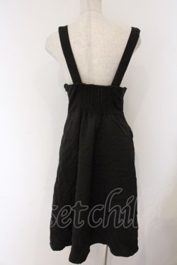 画像3: Fi.n.t / サスペンダー付きスカラップハイウエストスカート  クロ O-26-04-07-010-CA-OP-IG-OS