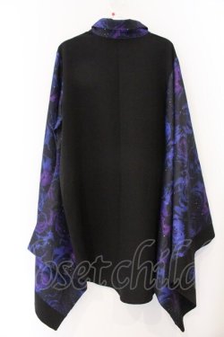 画像3: NieR Clothing / 着物風袖SHIRT【ROSE】　シャツ F ブラック×パープル O-26-04-07-015-PU-BL-OW-OS