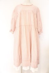 PINK HOUSE / ギンガムチェックレイヤードワンピース  ピンク O-26-04-07-016-LO-OP-IG-OS