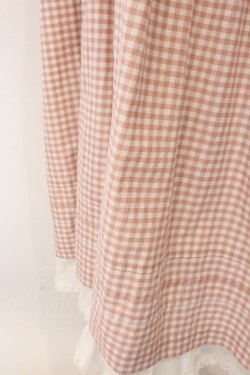 画像3: PINK HOUSE / ギンガムチェックレイヤードワンピース  ピンク O-26-04-07-016-LO-OP-IG-OS