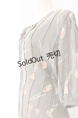 画像2: PINK HOUSE / チューリップ柄セットアップ  グレー O-26-04-07-018-LO-OP-IG-OS