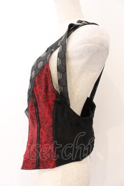 画像2: Qutie Frash / 2022年 プレミアム黒炎ワンショルコルセット  ブラック×レッド O-26-04-07-021-QU-SK-OW-OS