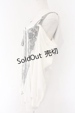 画像2: Qutie Frash / 2店舗限定オフショルパーカー  ホワイト O-26-04-07-022-QU-TO-OW-OS