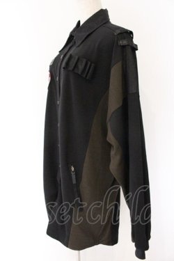 画像2: Qutie Frash / ミリタリーロングシャツ  ブラック O-26-04-07-025-QU-TO-OW-OS