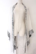 Qutie Frash / 着物ロングカーデ  ホワイト O-26-04-07-032-QU-TO-OW-OS