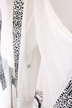 画像2: Qutie Frash / 着物ロングカーデ  ホワイト O-26-04-07-032-QU-TO-OW-OS