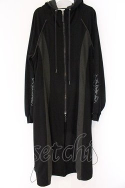 画像1: Qutie Frash / ロングZIPパーカー  ブラック O-26-04-07-034-QU-TO-OW-OS