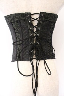 画像3: Qutie Frash / オーバーバストコルセット  ブラック×グリーン O-26-04-07-037-QU-TO-OW-OS